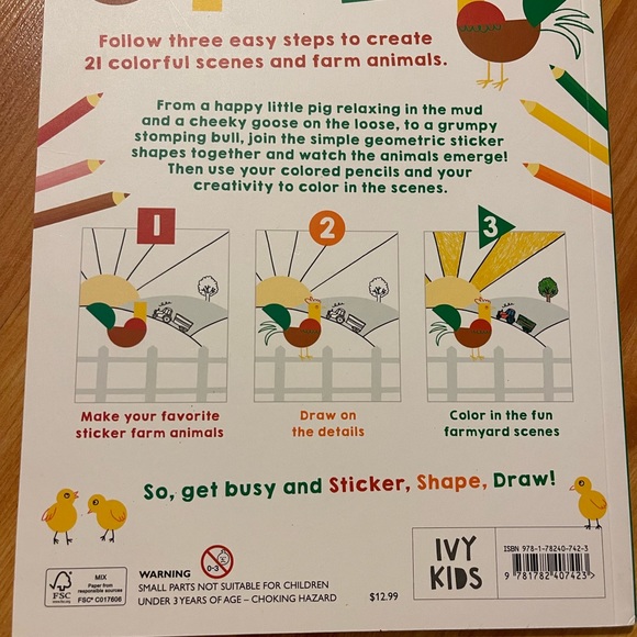 NEW Usborne Books On The Farm & On the Plane Activity Books - Picture 3 of 3